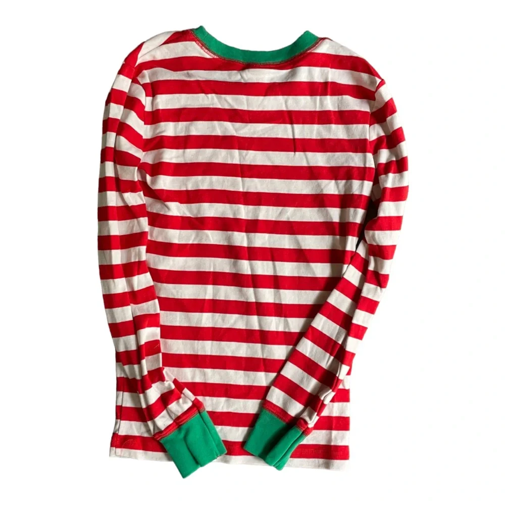 Mini Boden striped holiday 100% cotton pj top